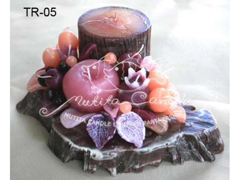 เทียนหอม เดชอุดม : WOOD CANDLE|FLOWER CANDLES WITH TIMBER. WOOD CANDLE|TR-05|-